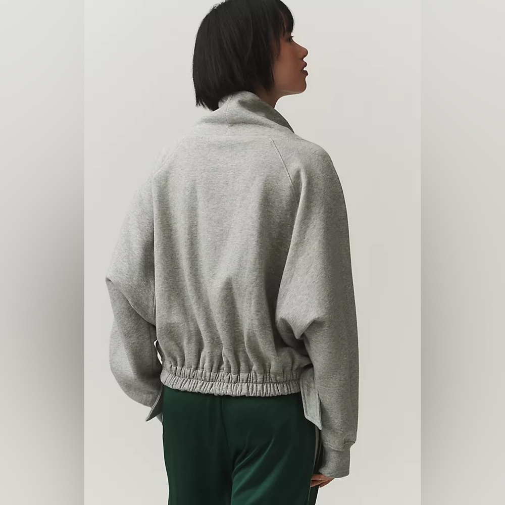 NEW Daily Practice by Anthropologie Long-Sleeve Funnel Neck Sweatshirt Medium - Picture 2 of 10